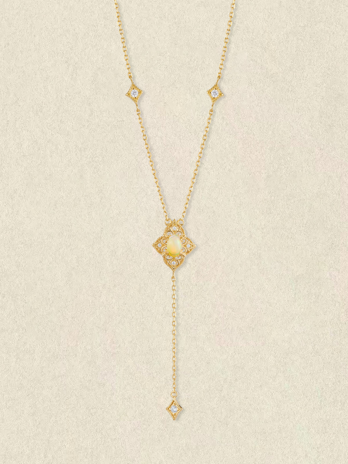 Aurielle Opal Long Necklace