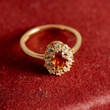 Garnet Couronne Ring - CAMELLIA 6