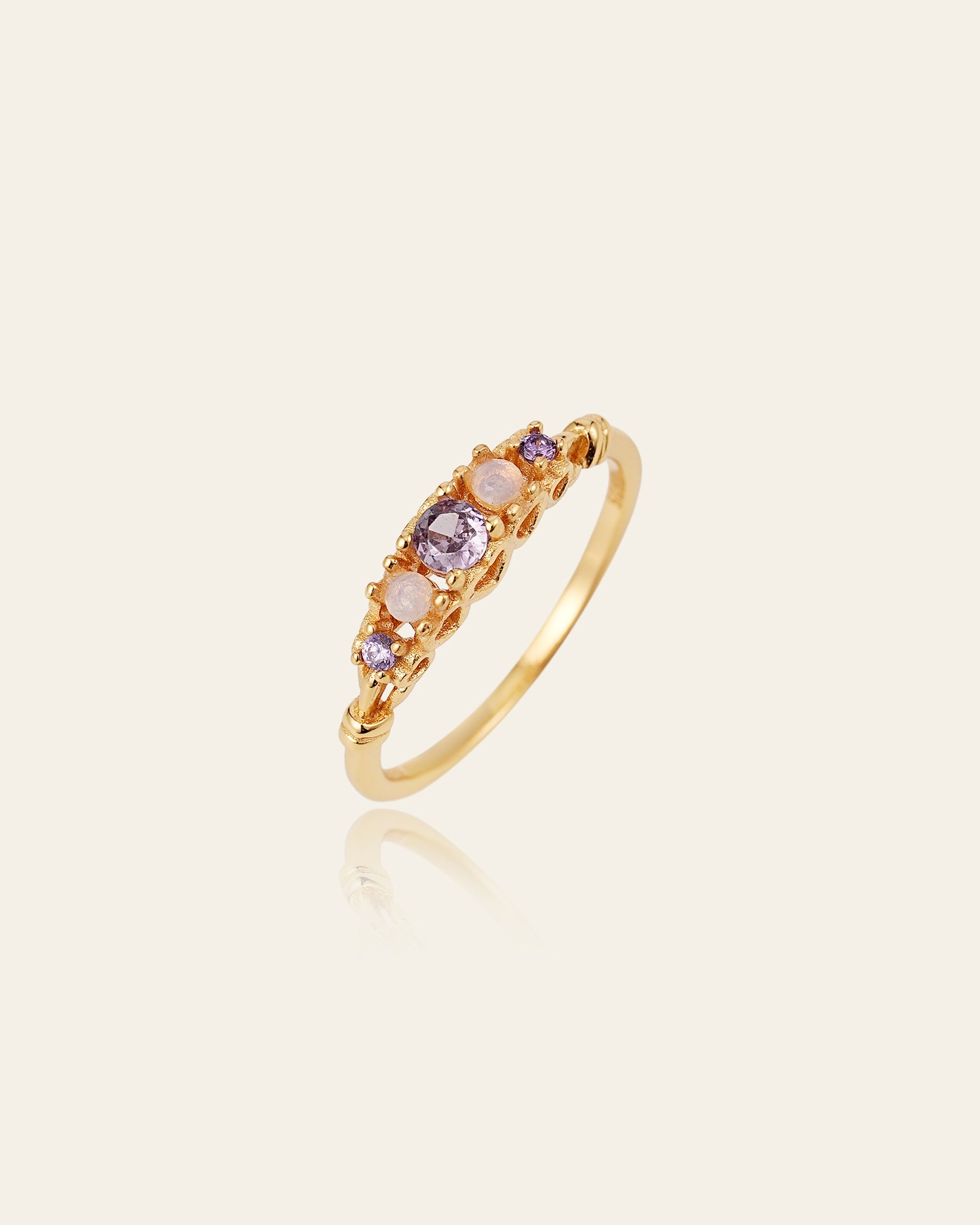 Opaline Muse Ring - CAMELLIA 6