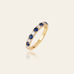 Sapphire Rhythm Ring - CAMELLIA 6