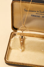 Nocturne Opal Pearl Necklace - CAMELLIA Circle Chain