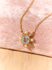 Seafoam Topaz Pearl Jewelry Set