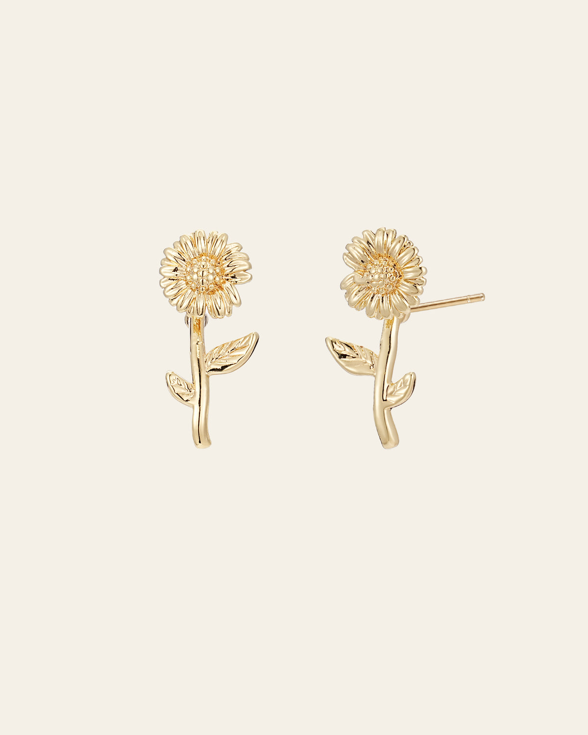 Hebe Aster Leaf Earrings