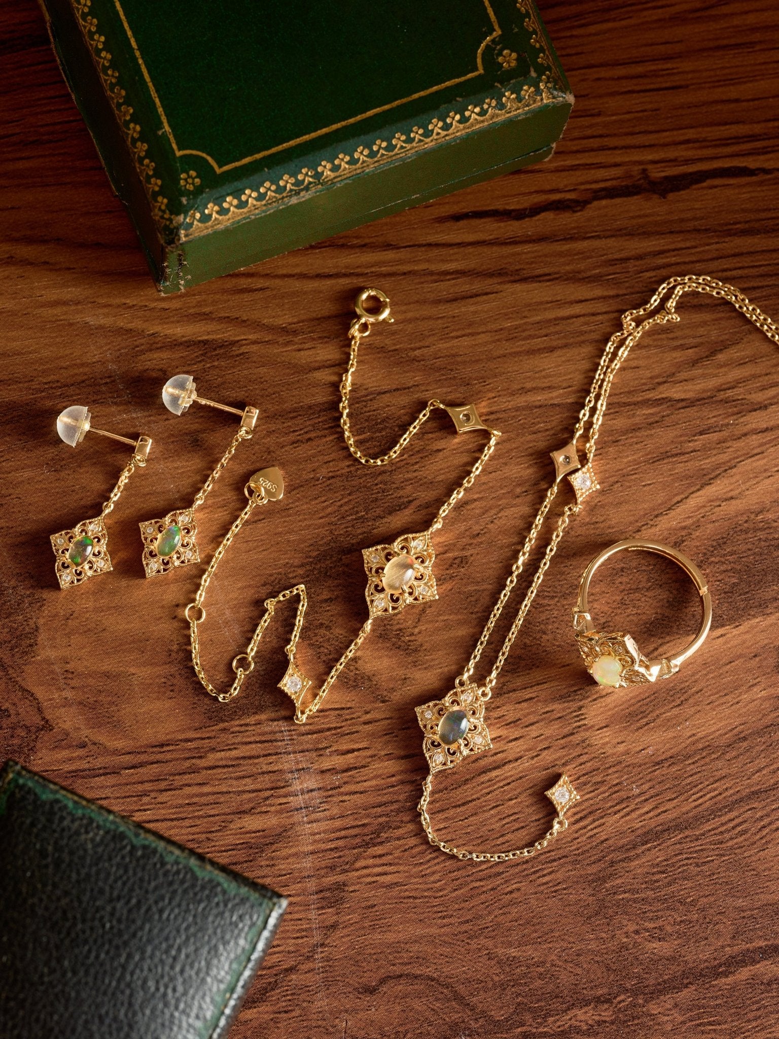 Aurielle Opal Jewelry Set - CAMELLIA