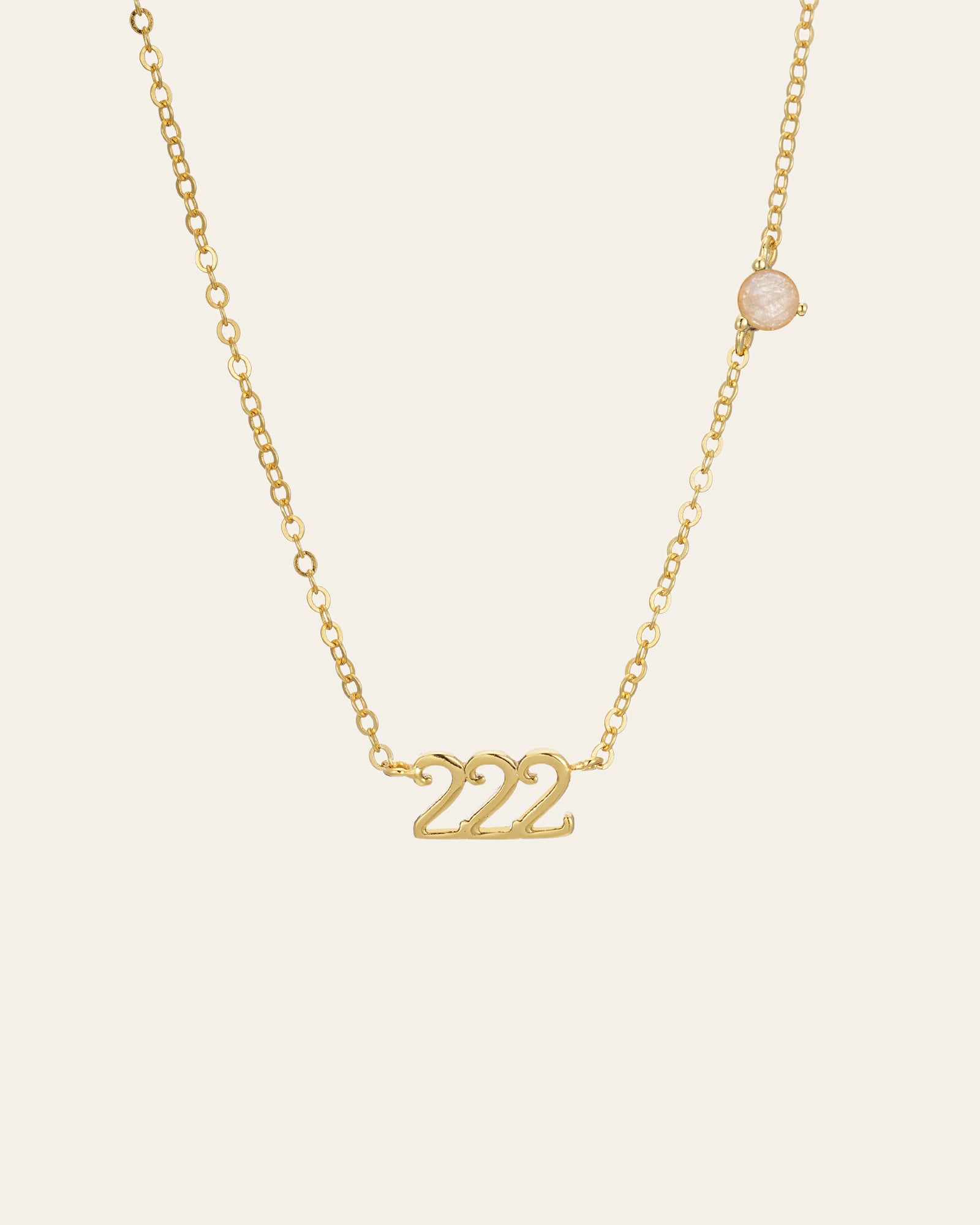 222 Angel Number Choker - CAMELLIA