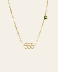 555 Angel Number Choker - CAMELLIA