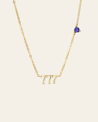 777 Angel Number Choker - CAMELLIA
