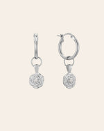 Elsa Rose Pearl Earrings - CAMELLIA White Gold