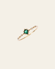 Birthstone Lottie Emerald Ring