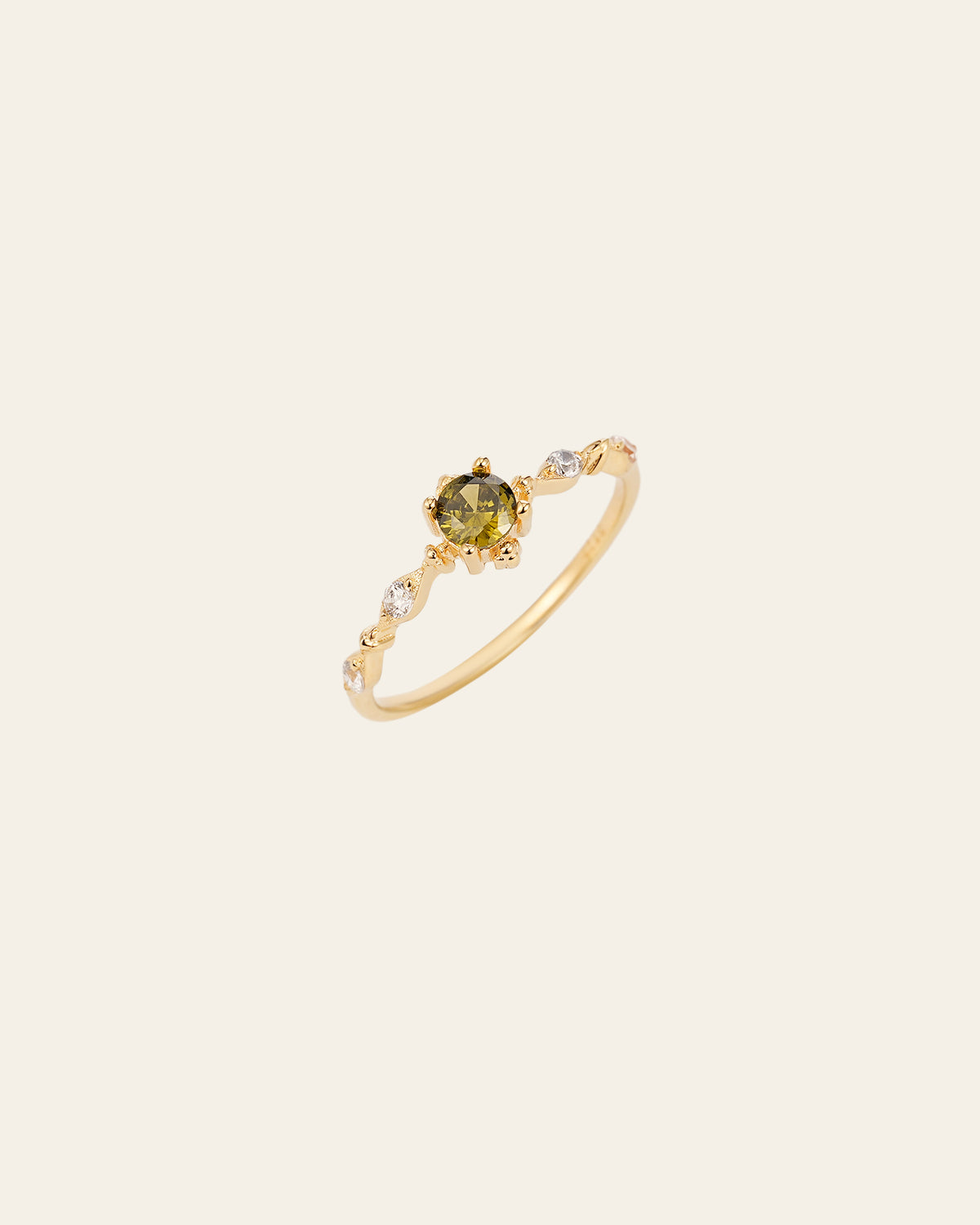 Lottie Peridot Ring by Camellia Nyc