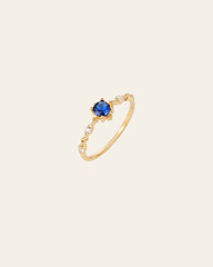 Lottie Sapphire Ring by Camellia Nyc