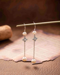 Audrey Opal Pearl Earrings