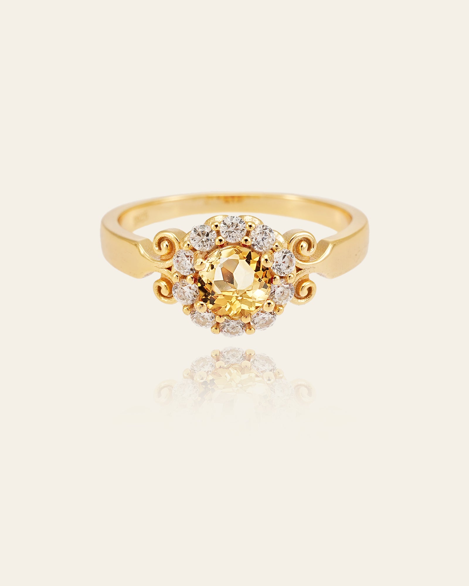 Elara Citrine Ring - CAMELLIA 5