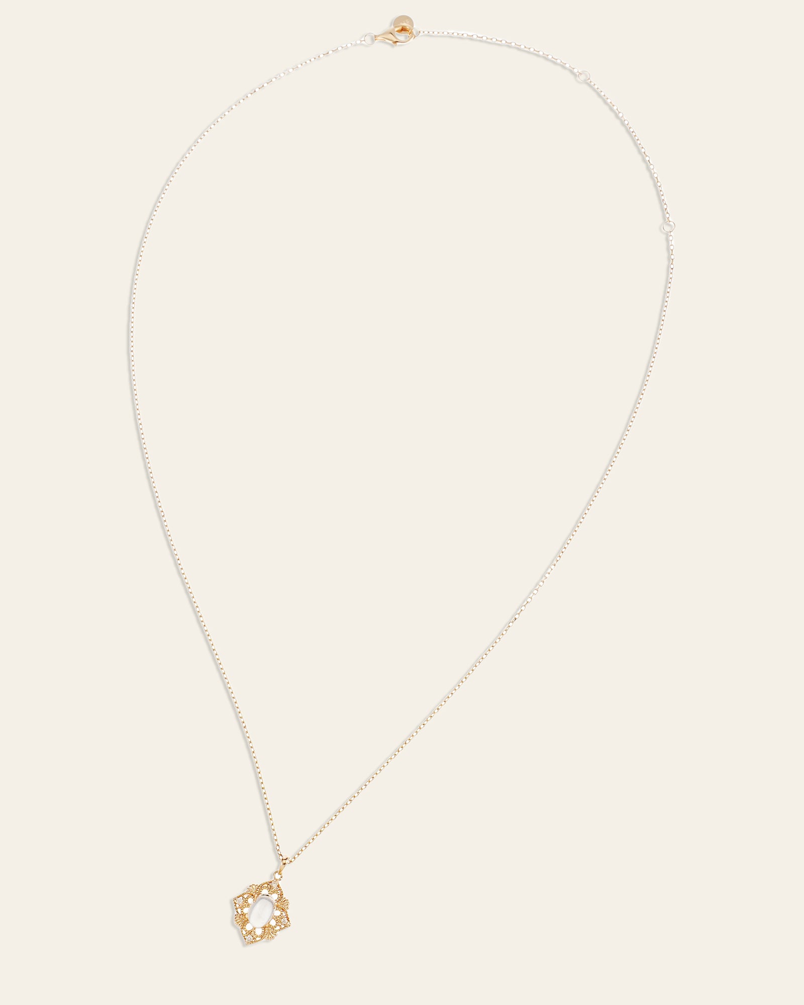 Capri Moonstone Necklace - CAMELLIA