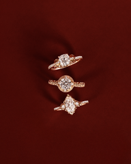 Round Lab-Grown Diamond Filigree Engagement Ring in 18K Solid Gold