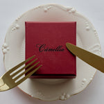 Garnet Petal Necklace - CAMELLIA