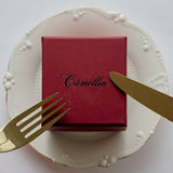 Garnet Petal Necklace - CAMELLIA
