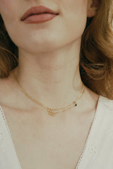 888 Angel Number Choker with Onyx - CAMELLIA