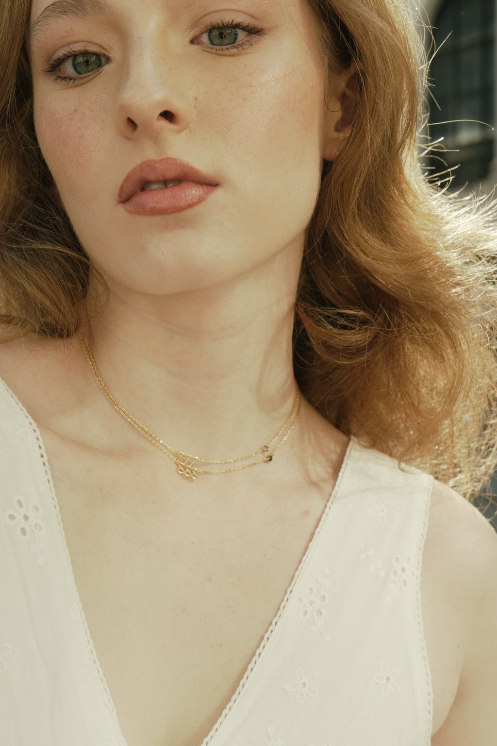 888 Angel Number Choker with Onyx - CAMELLIA