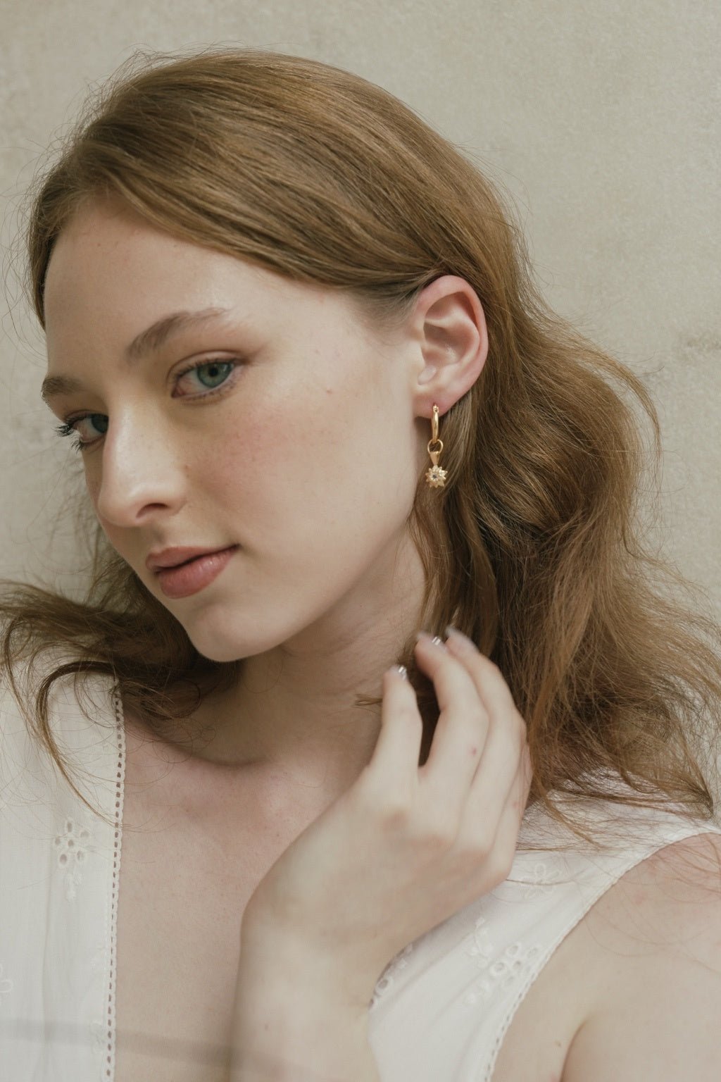 Elsa Holly Tanzanite Earrings - CAMELLIA Gold