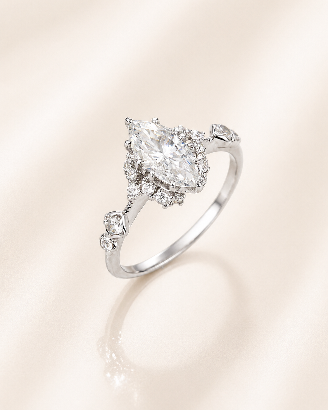 Cupid Moissanite Band